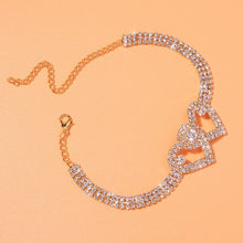 Load image into Gallery viewer, Stonefans Fashion Heart Rhinestone Anklets Wholesale Jewelry for Women Beach Barefoot Love Pendant Anklet Bracelet Leg Chain - yonistores