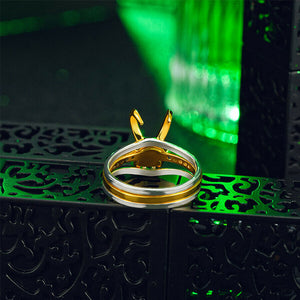 925 Sterling Silver Loki Helmet Ring Avenger Charm Superhero Jewelry Loki Ring Valentine's Day Gift Unisex - yonistores